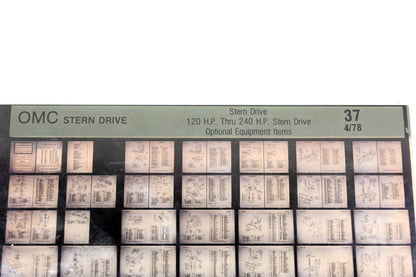 OMC XM020-92 Sterndrive 120-240HP Optional Equipment Item #37 Microfiche