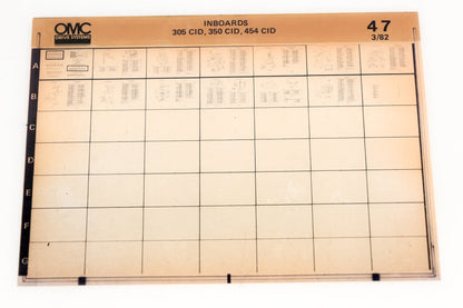OMC XM020-99 Inboard 305/350/454 CID #47 Microfiche