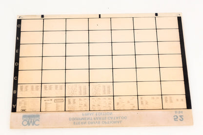 OMC XM020-104 Stern Drive Optional Equipment Parts Catalog Final Edition #52 Microfiche