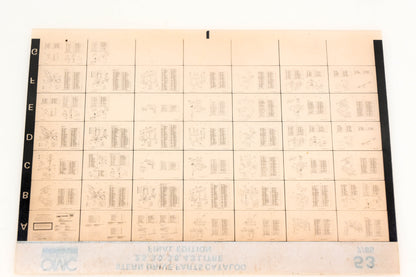 OMC XM020-105 2.5, 3.0, 3.8, 4.3 Litre Sterndrive Final Edition Parts Catalog #53 Microfiche