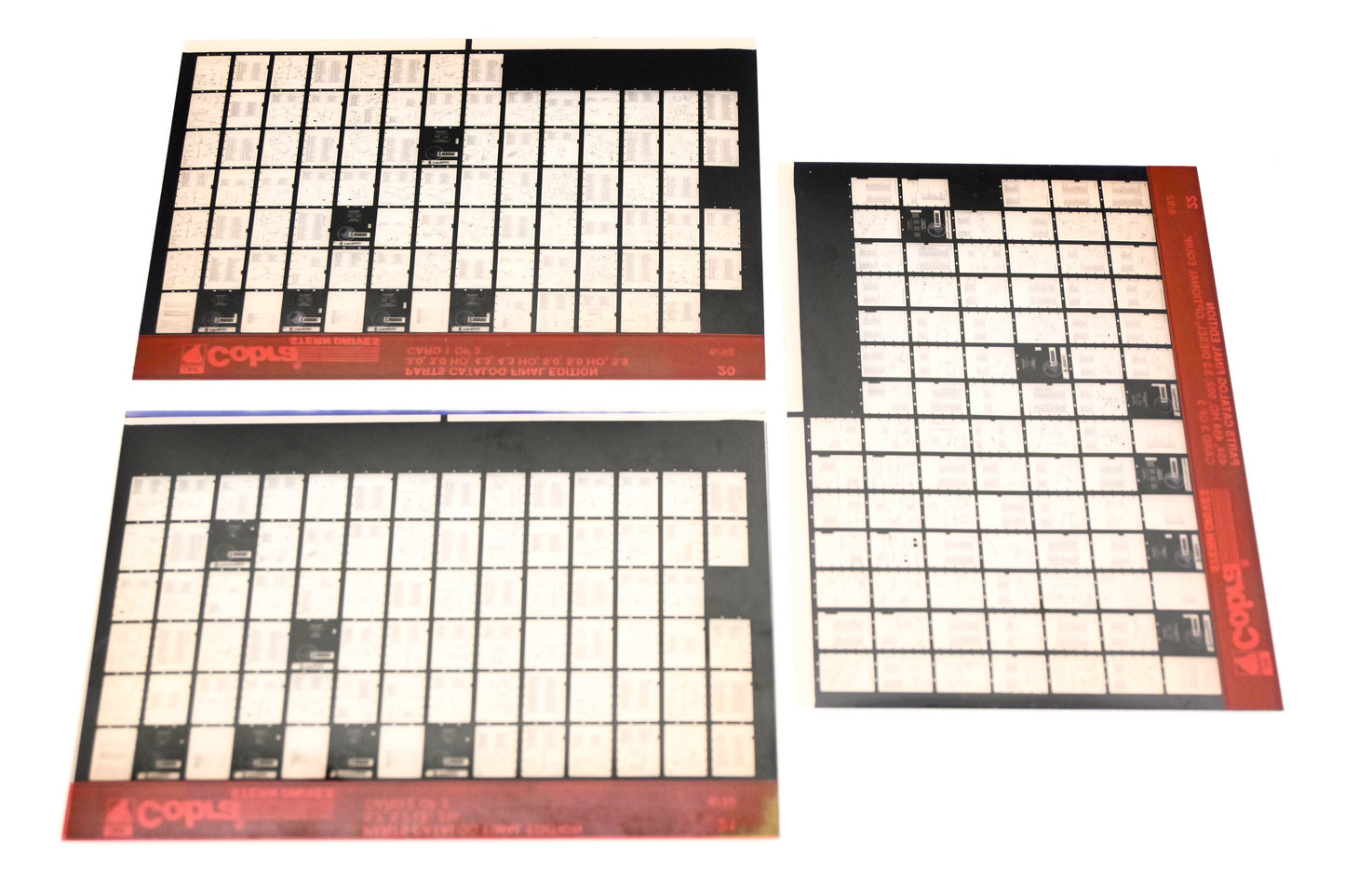 OMC XZA020-24 Cobra Parts Catalog Final Edition #20,21,22 Microfiche Lot