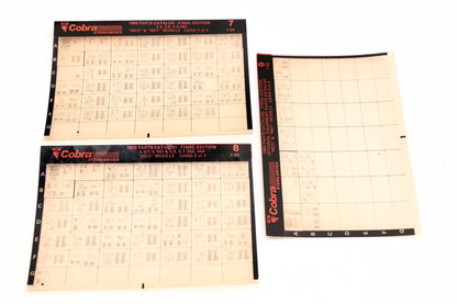 OMC XZA020-26 Cobra Parts Catalog Final Edition # 23,24,25 Microfiche Lot