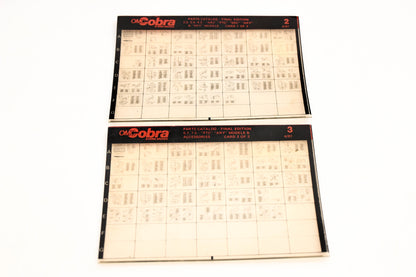 OMC XZA020-27 Cobra Parts Catalog Final Edition #2,3 Microfiche Lot