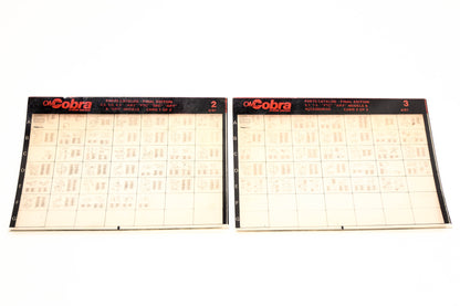 OMC XZA020-27 Cobra Parts Catalog Final Edition #2,3 Microfiche Lot