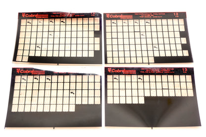 OMC XZA020-30 Cobra 1990 Parts Catalog Final Edition #10,11,12,13 Microfiche Lot