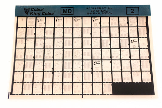OMC XZA020-33 1994 Final Edition King Cobra 5.0/5.8 EFI, 5.7L 351 EFI King #2 Microfiche