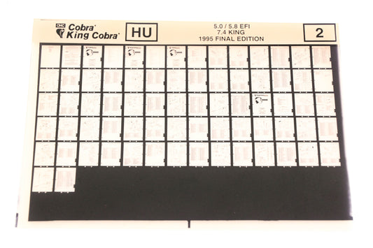OMC XZA020-36 1995 Final Edition King cobra 5.0/5.8 EFI, 7.4 King #2 Microfiche