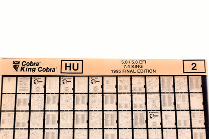 OMC XZA020-36 1995 Final Edition King cobra 5.0/5.8 EFI, 7.4 King #2 Microfiche