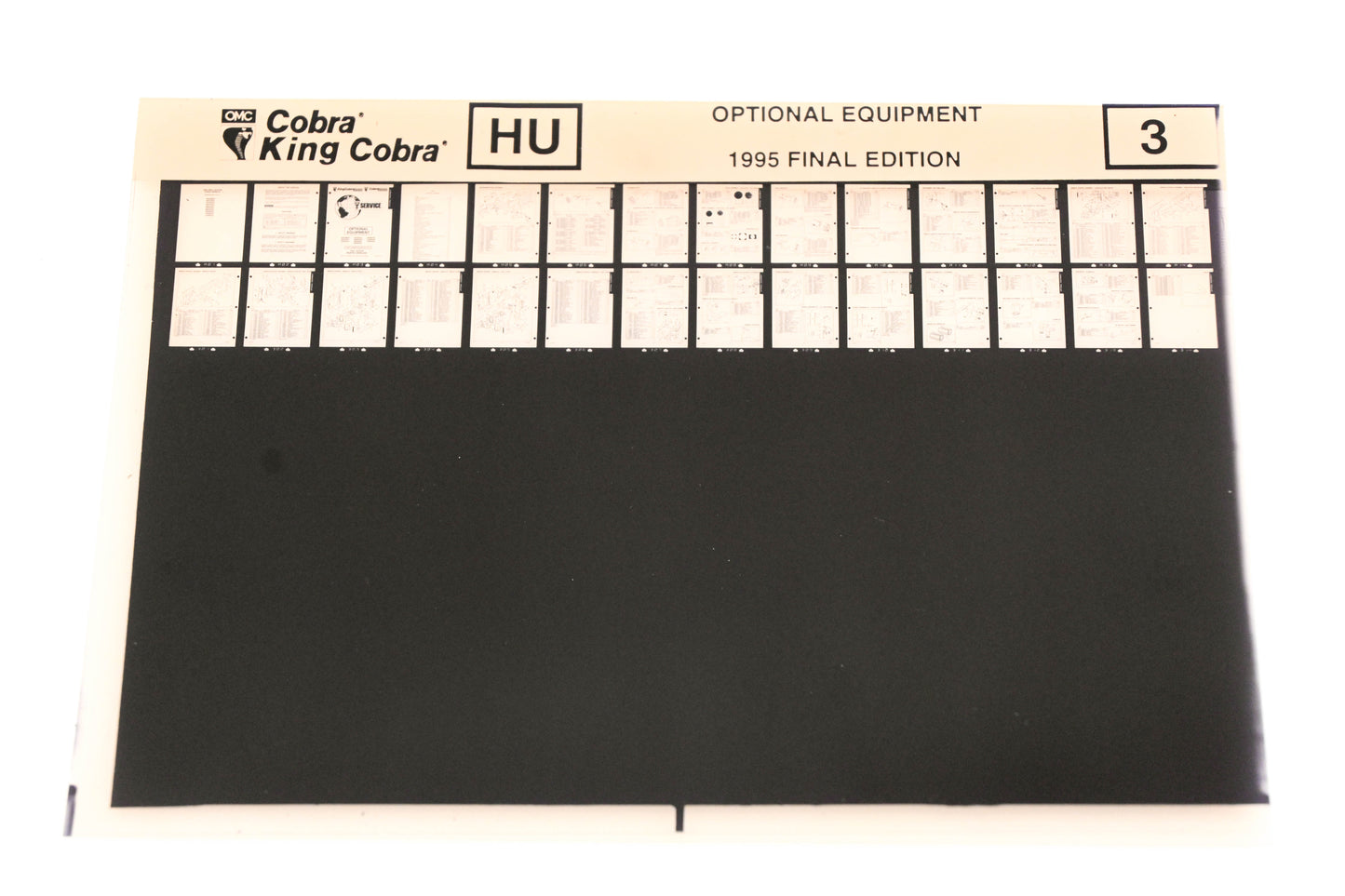 OMC XZA020-37 1995 Final Edition King Cobra Optional Equipment #3 Microfiche