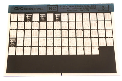 OMC XZA020-39 1996 Final Edition Sterndrive Parts Catalog 5.0, 5.8 EFI, 5.7L #2 Microfiche