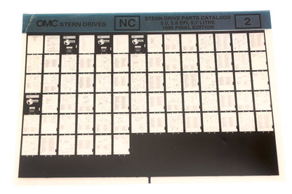 OMC XZA020-40 1997 Final Edition Stern Parts Catalog 7.4 Litre Optional Equipment #3 Microfiche