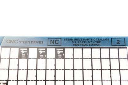 OMC XZA020-40 1997 Final Edition Stern Parts Catalog 7.4 Litre Optional Equipment #3 Microfiche