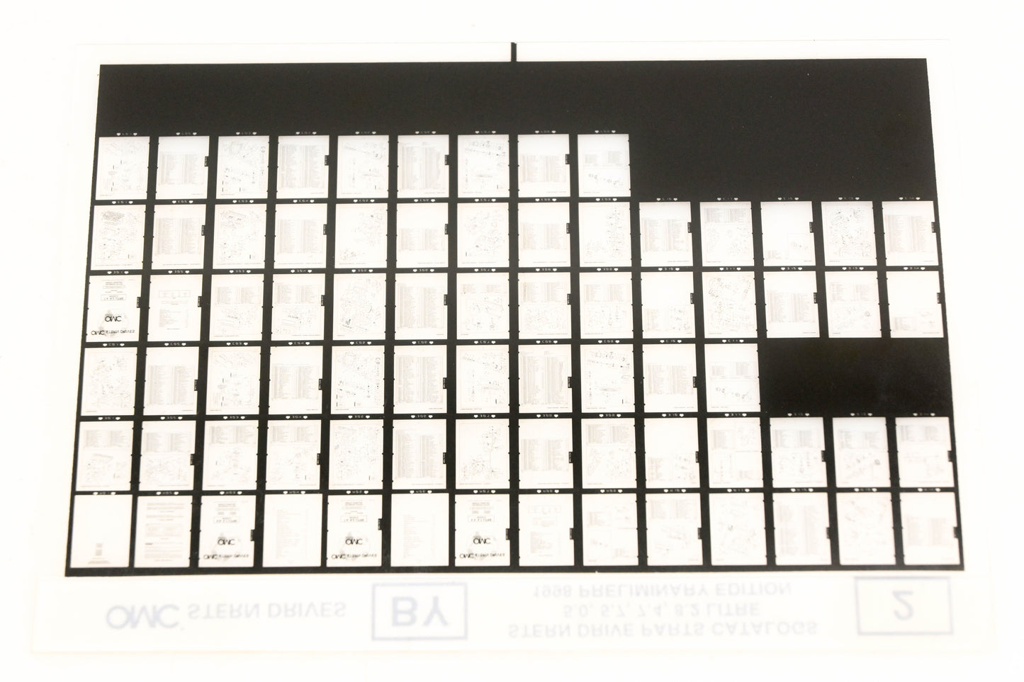 OMC XZA020-43 1998 Preliminary Edition Parts Catalog 5.0, 5.7, 7.4, 8.2L #2 Microfiche
