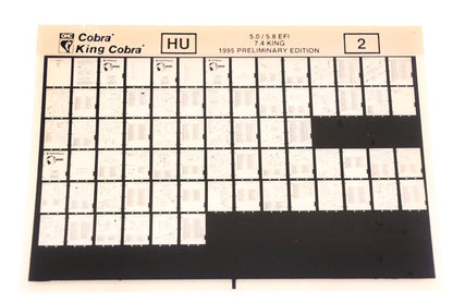 OMC XZA020-47 1995 King Cobra Preliminary Edition #2 Microfiche