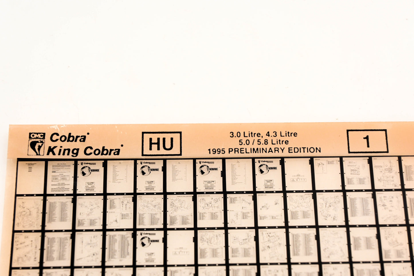 OMC XZA020-48 1995 King Cobra Preliminary Edition #1 Microfiche