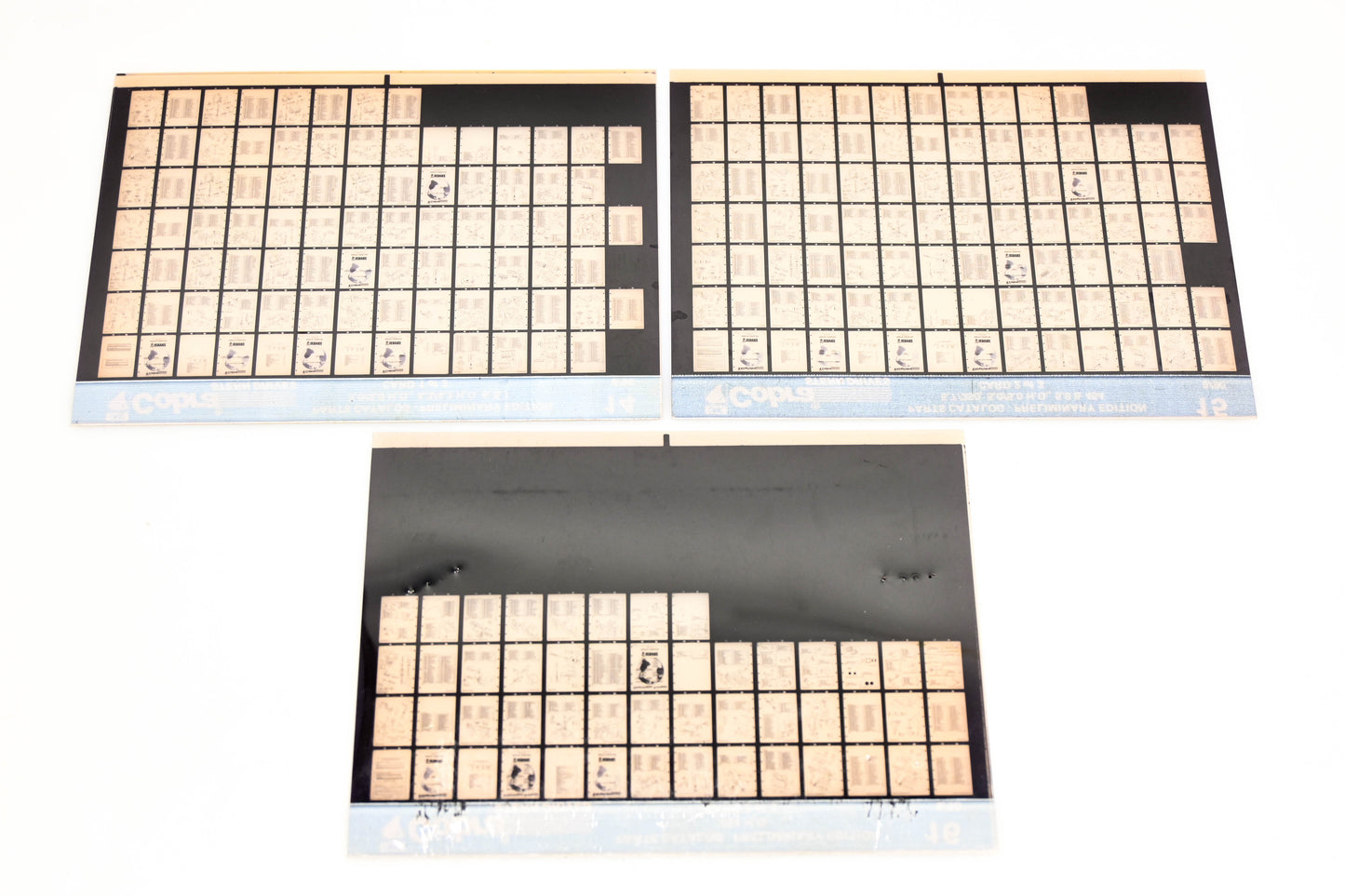 OMC XZA020-50 Cobra 9/1990 Preliminary Edition Parts Catalog #14,15,16 Microfiche Lot