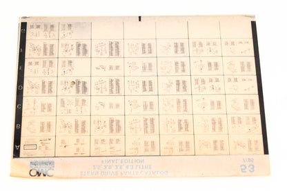 OMC XZA020-51 Sterndrive 7/1985 Final Edition Parts Catalog 2.5, 3.0, 3.8, 4.3L #53 Microfiche