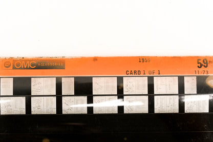 OMC XZA020-53 1959 Parts Catalog #59 Microfiche