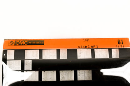 OMC XZA020-55 1961 Parts Catalog #61 Microfiche