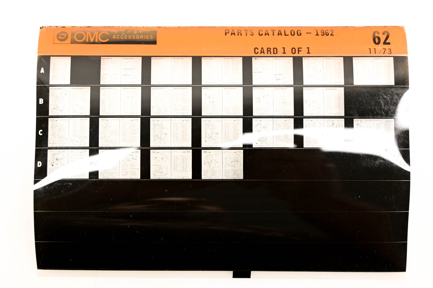 OMC XZA020-56 1962 Parts Catalog #62 Microfiche