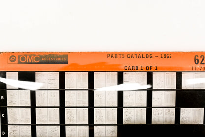 OMC XZA020-56 1962 Parts Catalog #62 Microfiche