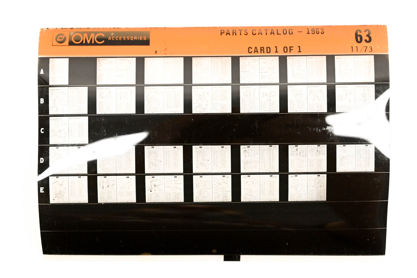 OMC XZA020-57 1963 Parts Catalog #63 Microfiche
