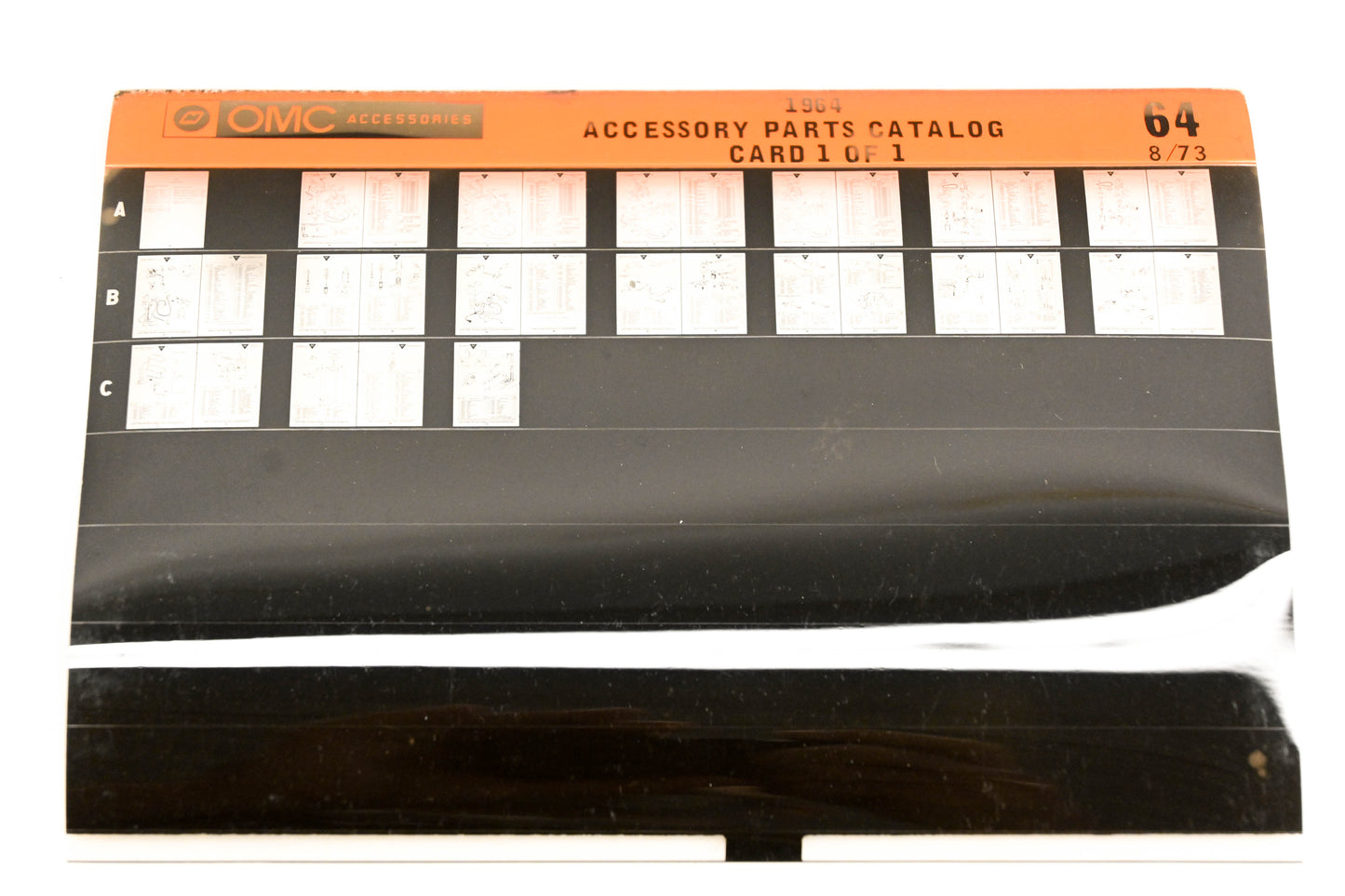 OMC XZA020-58 1964 Accessory Parts Catalog #64 Microfiche