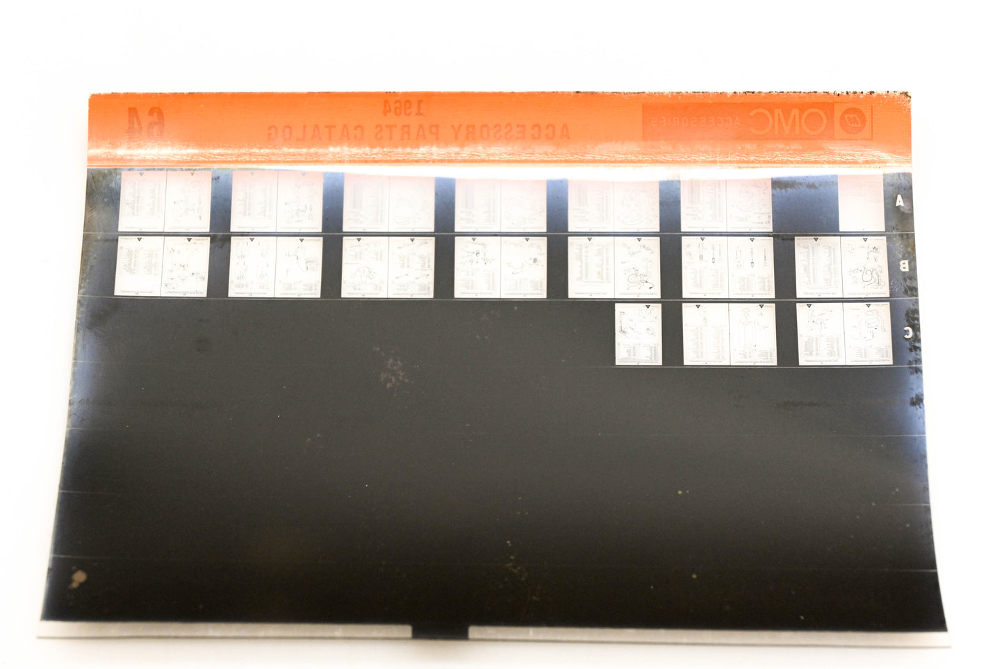 OMC XZA020-58 1964 Accessory Parts Catalog #64 Microfiche