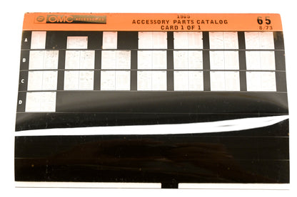 OMC XZA020-59 1965 Accessory Parts Catalog #65 Microfiche