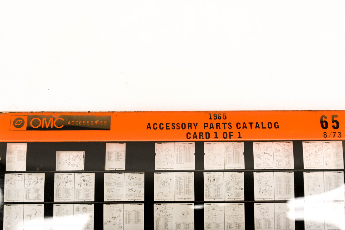OMC XZA020-59 1965 Accessory Parts Catalog #65 Microfiche
