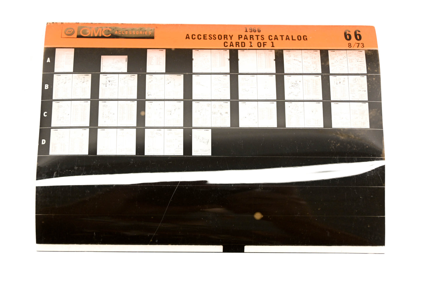 OMC XZA020-60 1966 Accessory Parts Catalog #66 Microfiche