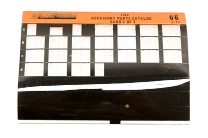OMC XZA020-60 1966 Accessory Parts Catalog #66 Microfiche