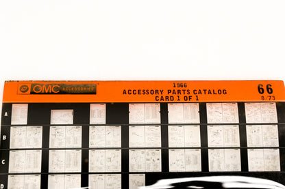 OMC XZA020-60 1966 Accessory Parts Catalog #66 Microfiche
