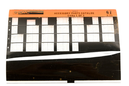 OMC XZA020-61 1967 Accessory Parts Catalog #67 Microfiche