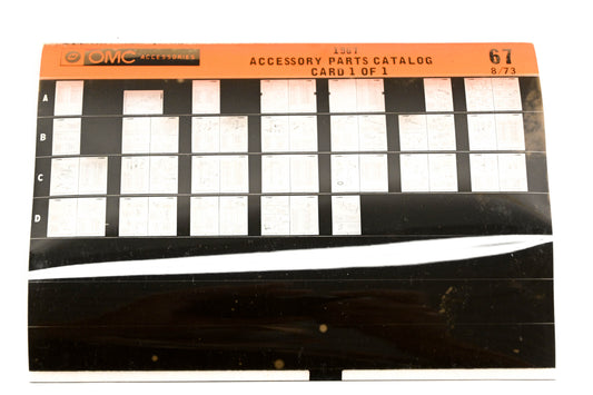 OMC XZA020-61 1967 Accessory Parts Catalog #67 Microfiche