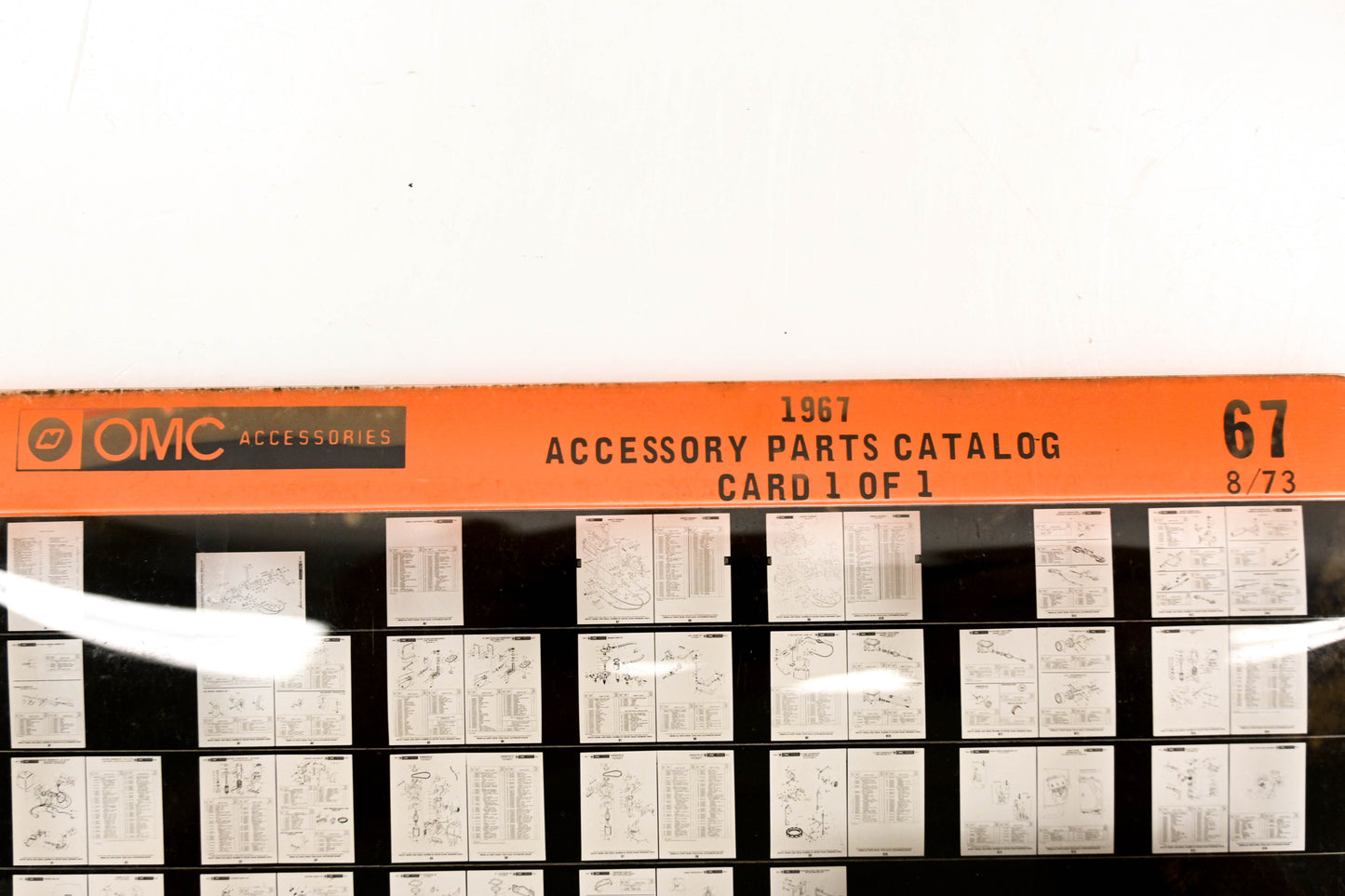 OMC XZA020-61 1967 Accessory Parts Catalog #67 Microfiche