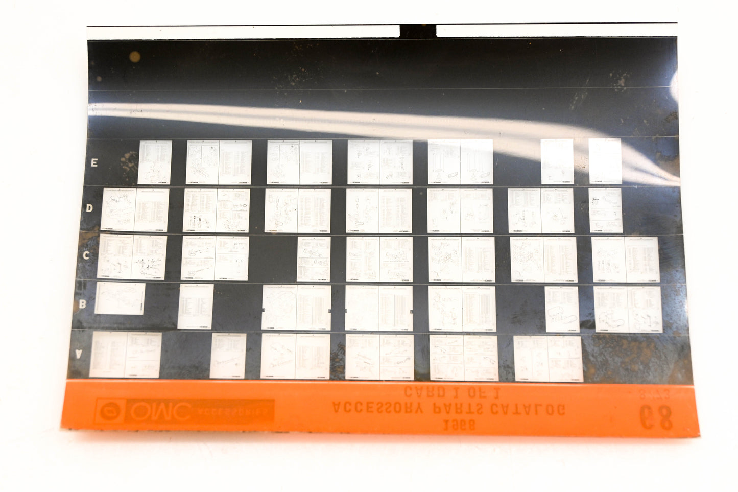 OMC XZA020-62 1968 Accessory Parts Catalog #68 Microfiche