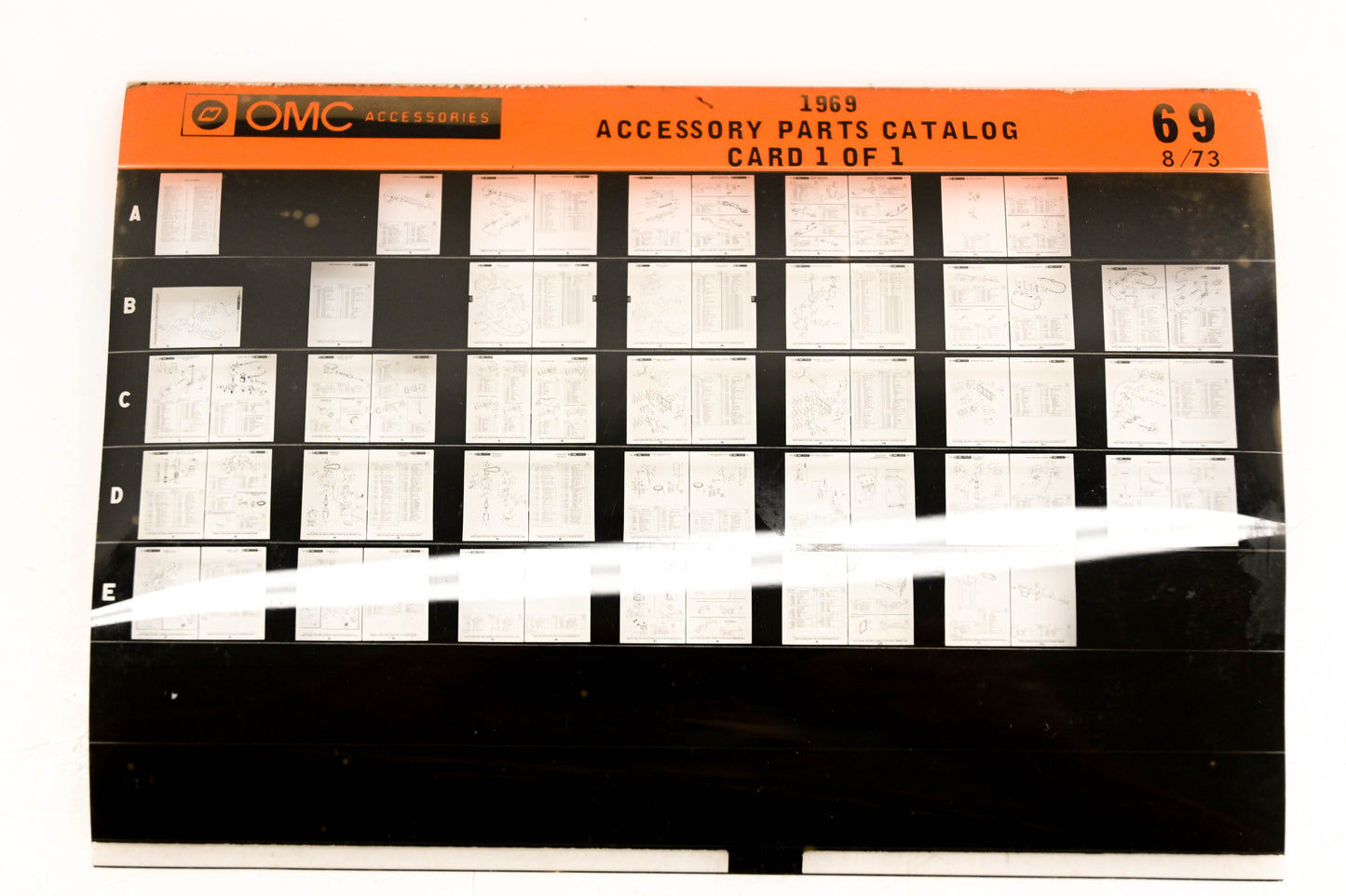 OMC XZA020-63 1969 Accessory Parts Catalog #69 Microfiche
