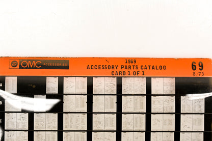OMC XZA020-63 1969 Accessory Parts Catalog #69 Microfiche