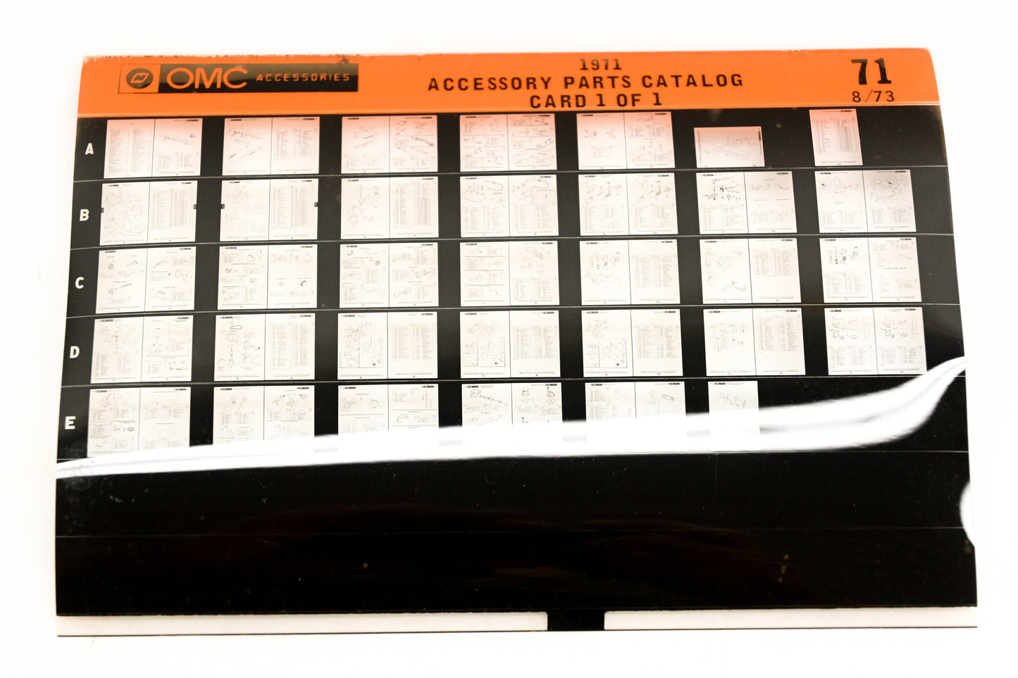 OMC XZA020-65 1971 Accessory Parts Catalog #71 Microfiche