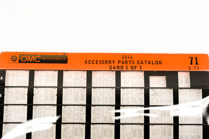 OMC XZA020-65 1971 Accessory Parts Catalog #71 Microfiche