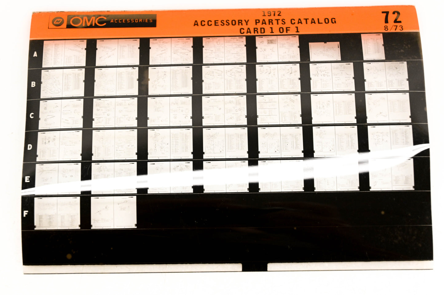 OMC XZA020-66 1972 Accessory Parts Catalog #72 Microfiche