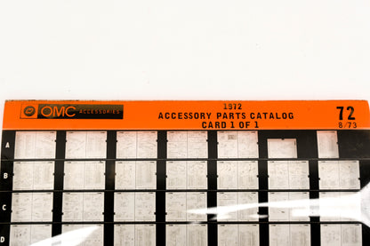 OMC XZA020-66 1972 Accessory Parts Catalog #72 Microfiche
