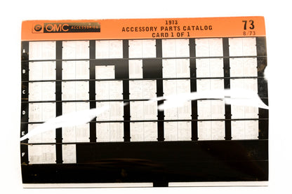 OMC XZA020-67 1973 Accessory Parts Catalog #73 Microfiche