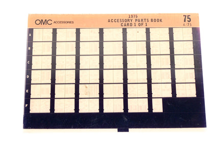 OMC XZA020-69 1975 Accessory Parts Catalog #75 Microfiche