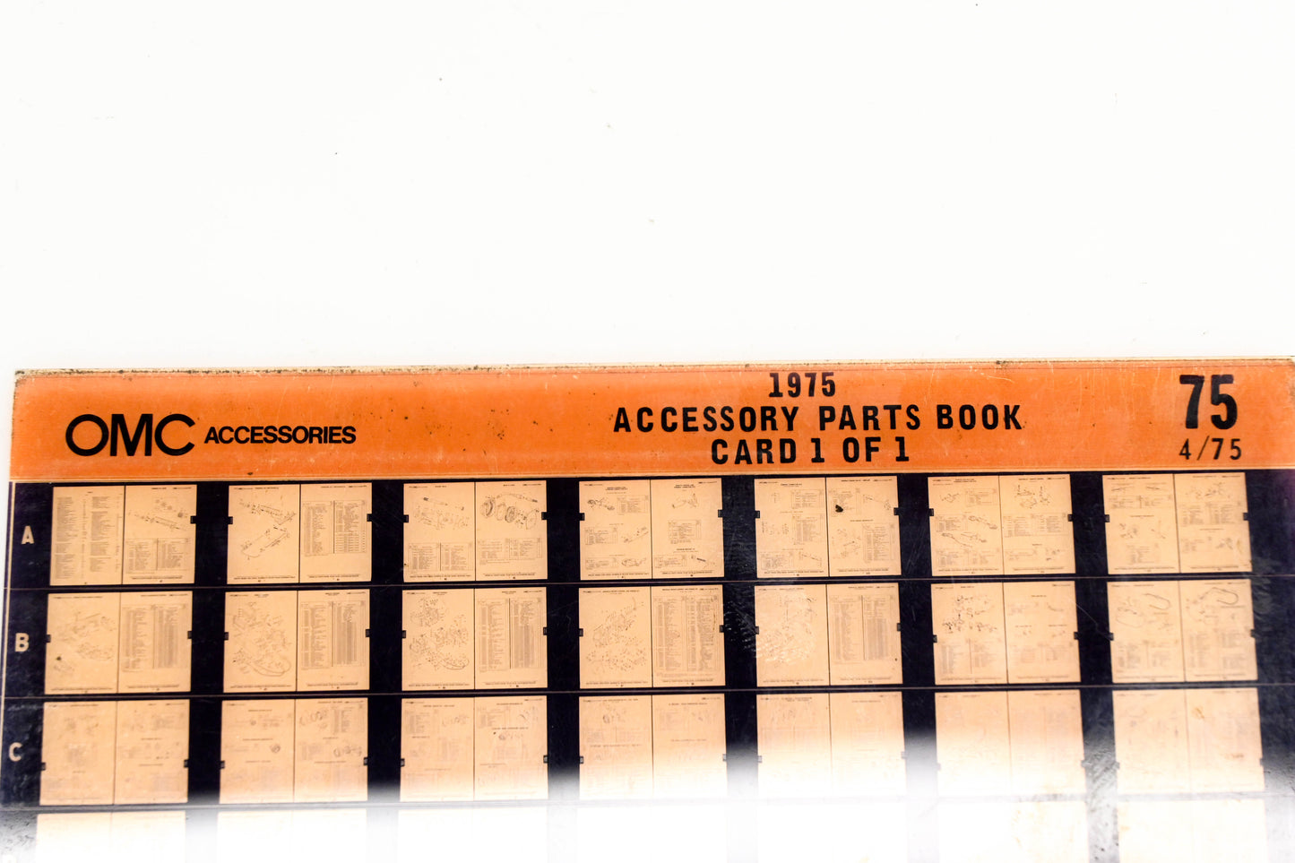 OMC XZA020-69 1975 Accessory Parts Catalog #75 Microfiche