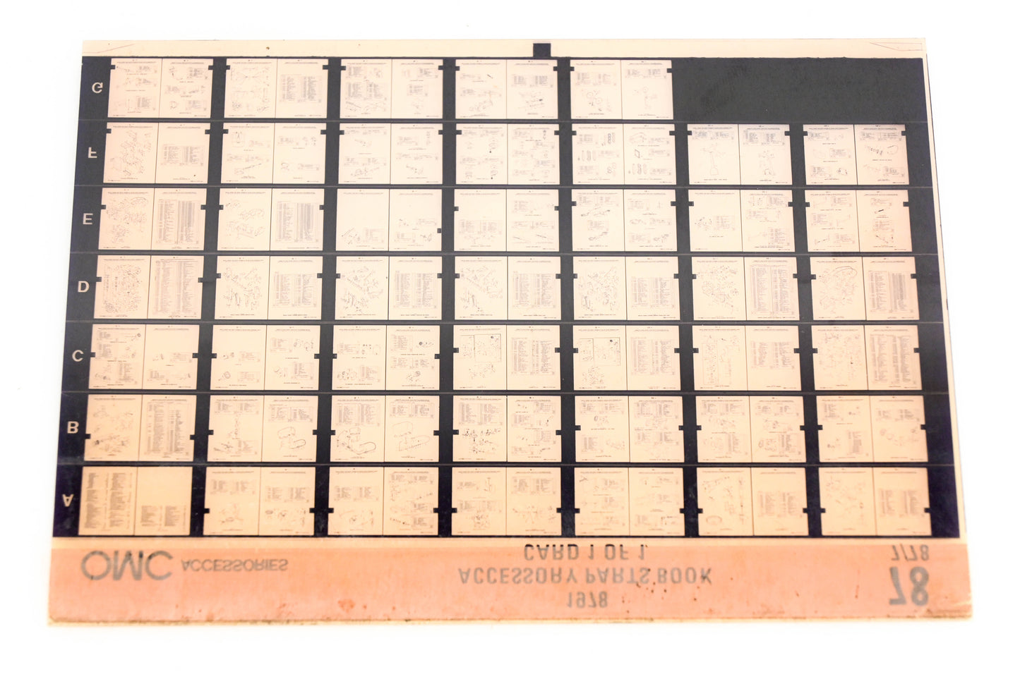 OMC XZA020-71 1977 Accessory Parts Catalog #78 Microfiche
