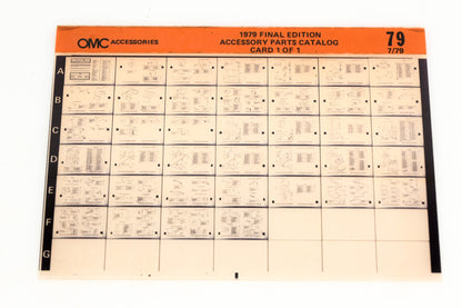 OMC XZA020-72 1978 Accessory Parts Catalog #79 Microfiche