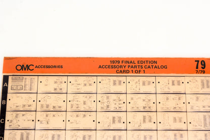 OMC XZA020-72 1978 Accessory Parts Catalog #79 Microfiche