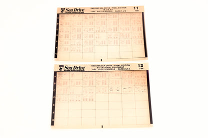 OMC XZA020-73 1989 Sea Drive Final Edition #11,12 Microfiche Lot